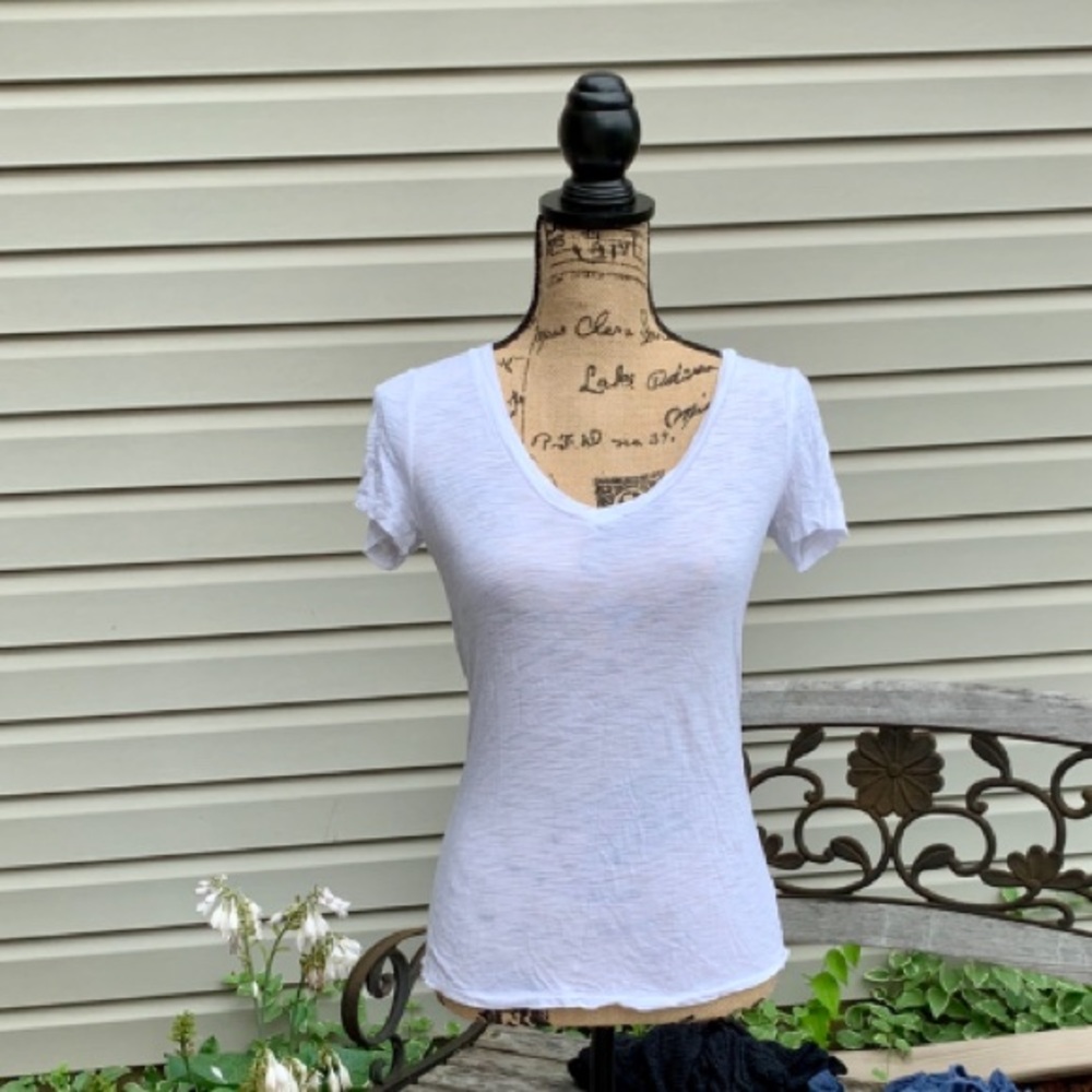 Aerie real soft white tee
